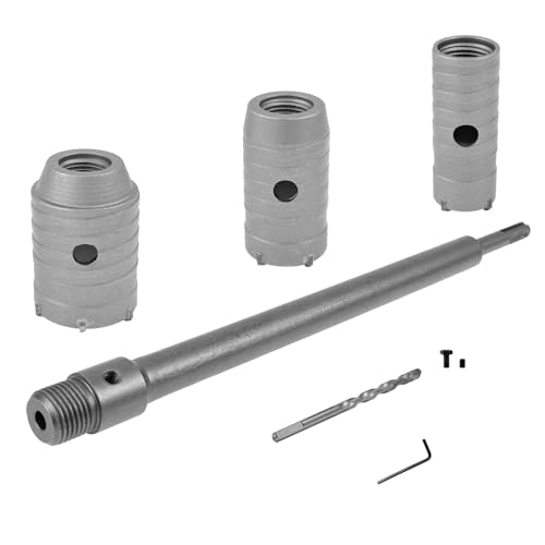 Kit de brocas para concreto 6 piezas con mango redondo antideslizante miniatura 1