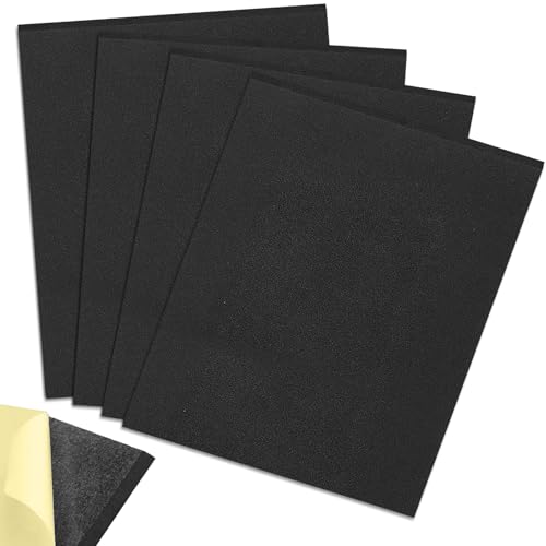 MeYuxg Placa de espuma autoadhesiva, 4 unidades de goma EVA autoadhesiva, 300 x 200 x 20 mm, alfombrilla antideslizante autoadhesiva, alfombrilla de espuma antideslizante para muebles, proyectos de