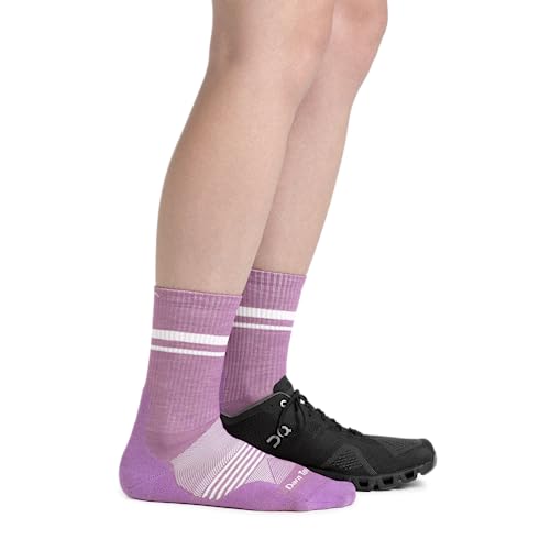 Darn Tough Women's Element Micro Crew Lightweight with Cushion Sock (Style 1114) - Cyan, Large2