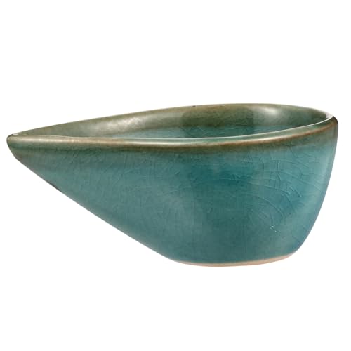 GALPADA Piccolo Piatto in Ceramica Multifunzionale Vassoio Per Incenso e Ciotola Per Oli Essenziali Aromatici, Accessorio Spa Versatile Per Aromaterapia e Porta Maschera Delicato