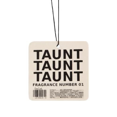 DedCool Air Freshener (01 Taunt) For Cars, Closets + Drawers, Hanging Air Fresheners, Odor Eliminator, Long Lasting Scent, Infused with Essential Oils, Vegan, Non-Toxic Fragrance For All