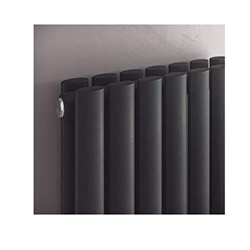 Preisvergleich Produktbild Design Paneelheizkörper zweilagig Forte Duo anthrazit - Vertikal Heizwand Heizkörper Badheizkörper (H 1800 mm x B 468 mm)