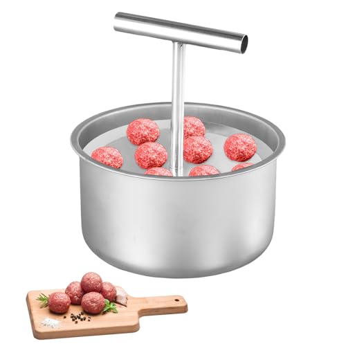 Máquina para Hacer Albóndigas de Acero Inoxidable, Cortador de Albóndigas Portátil 12 Orificios, Fabricante de Albóndigas Gran Volumen, Moldeador de Albóndigas