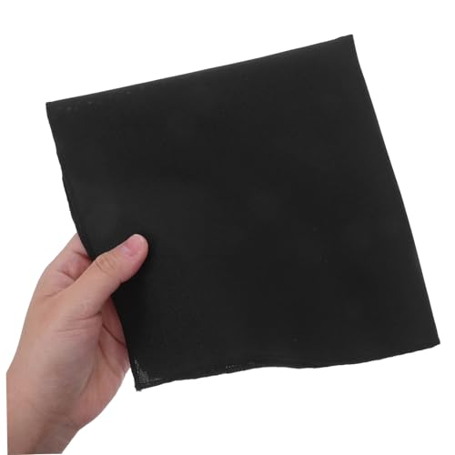 Servilletas de tela lavables Veemoon, decoración de mesa con 12 servilletas reutilizables negras 5
