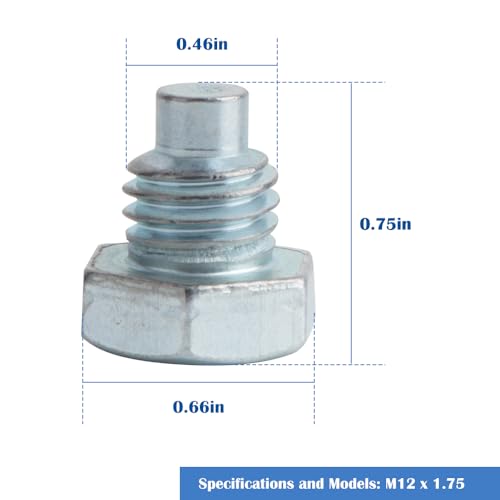 Image of 6 Pcs Car Floor Jack Handle Bolts 3 Ton 4 Ton Horizontal Floor Jack Pressure Rod Fixed Screw Jack Hydraulic Top Handle Screw Replacement Horizontal Jack Repair Parts