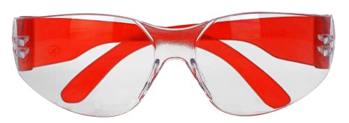 Image of BISON LIFE Clear Safety Glasses - ANSI Z87.1 Certified Scratch & Impact Resistant Eye Protection Goggles for Men & Women