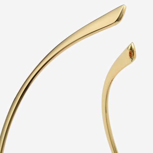 Lunettes œil-de-chat de luxe tendance avec monture double cœur décontractée