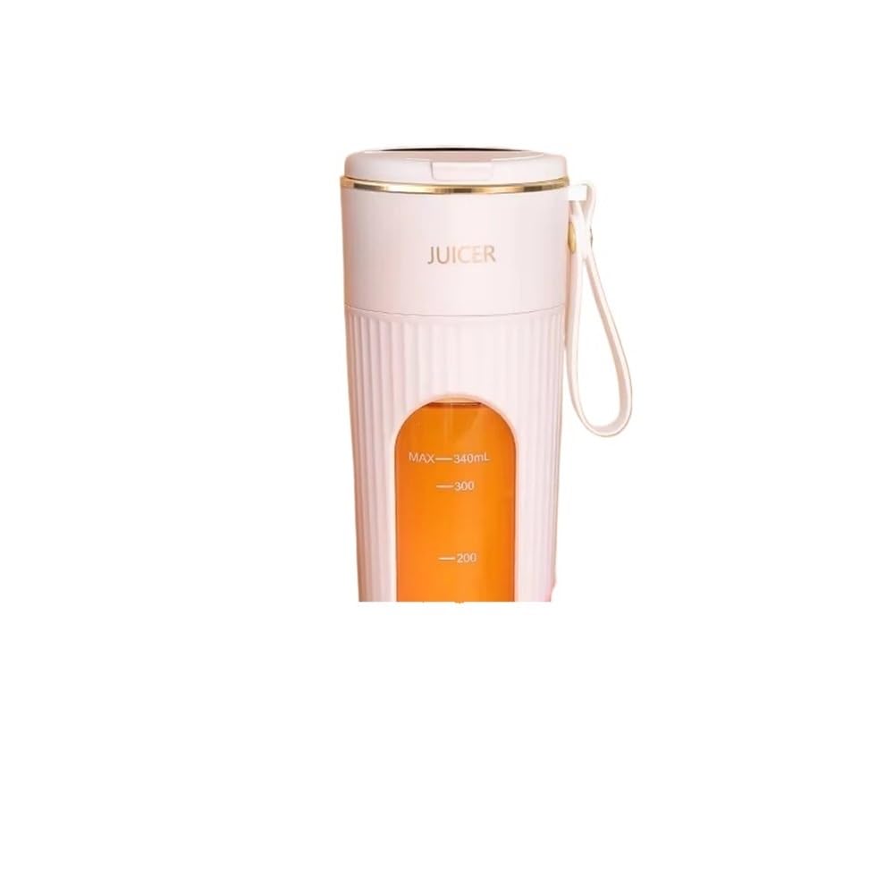 Exprimidor eléctrico fresco, 10 cuchillas, potente hielo triturado, inalámbrico, mini licuadora portátil, extractores de zumo, batidora (básica, 12 hojas, 1200 mAh)