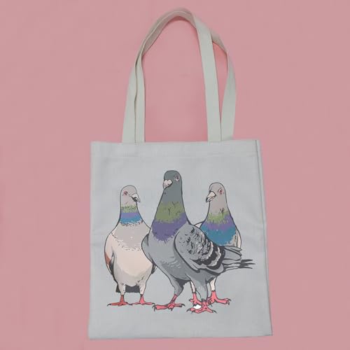 Bolso tote PWHAOO Three Pigeons para mujer miniatura 6