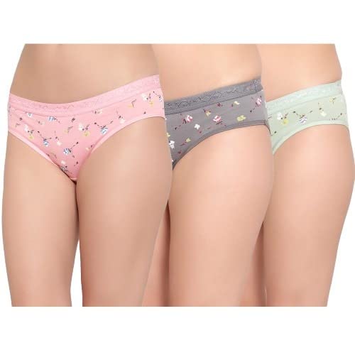 bruchi club Bikini for Girls and Women Low Waist Bikini Multicolored Assorted Floral Print Panty (Pack of 3)-picture-49