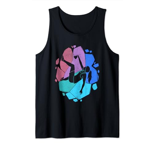 Bouldern Kletterer Kinder Damen Mädchen Berge Klettern Tank Top