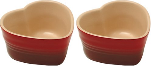 Amazon｜ルクルーゼ ラムカン・ダムール 2個入(チェリーレッド) 910029