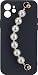 Produktbild OHLALA! Fashion Selfie Back Cover Pearls für Apple iPhone 12 Black