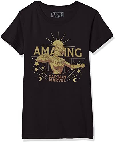 Marvel Little, Big Classic Retro Comic Girls Short Sleeve Tee Shirt
