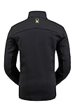 Spyder Men’s Encore Fleece Jacket – Male Half Zip Pullover Outdoor Apparel, Medium, Black Mojito