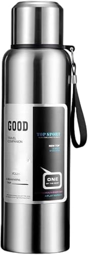 Zxyler �^��f�M���@�r 600ml-2000ml �R�b�v & �������t�� 316 �X�e�����X �ۉ��ۗ� �L�������� �A�E�g�h�A/�j�����p ���� (1500ML,�V���o�[)