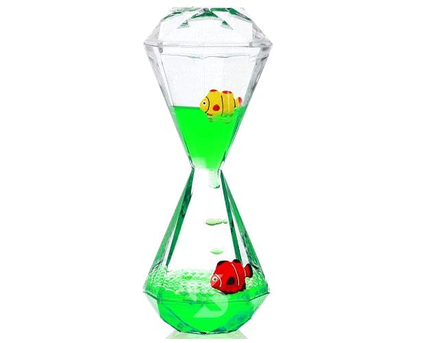 LEXSO Liquid Motion Bubbler Bubbler Desk Sensory Toy Captivating Distraction Outlet Liquid Motion Bubbler for Sensory Play Fidget Toy Autism Toys Calm Relaxing,Penguin Desk Toys (Diamond : Green)