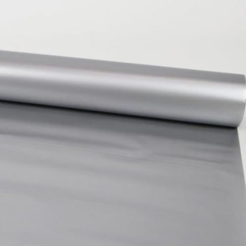 Image of Oasis Gift Wrapping Frosted Cellophane Roll For Multipurpose Hamper Packaging & Flower Bouquet Wrapping, 80cmx25mtr, 1 Roll (Silver)