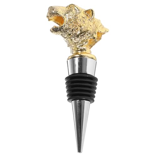 FELTECHELECTR Tapón de Botella de Vino Cabeza de Tigre Conservador para Vino Cerveza y Aceite Decorativo para Hogar y Bar