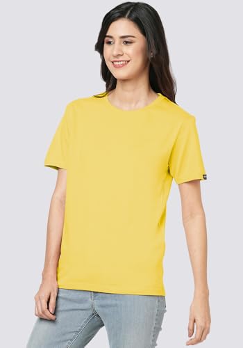 Image of Wear Your Opinion Women's S to 5XL Plain Solid 100% Cotton Unisex Boyfriend Fit T-Shirt (Design: Solid)
