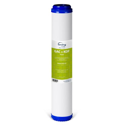 iSpring FG25-KS 2.5” x 20” Lead, Chlorine, Chloramine, PFAS Reducing Whole House Water Filter, Fits iSpring WCB32 Series