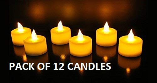 KIDSOR Plastic LED TeaLight Candle, Pack of 12