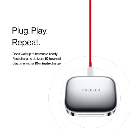 Image of OnePlus Buds Pro Wireless Earbuds| with Charging Case |IP55 | Smart Adaptive Noise Cancellation Sound | Silver (E503A)