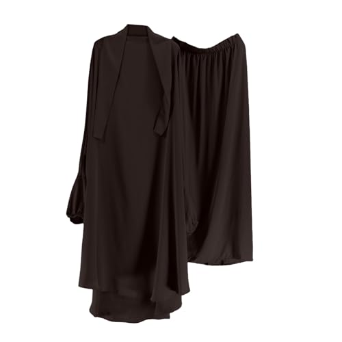 Abaya grande écharpe intégrée pour un vêtement pudique et opaque