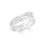 Modischer Damen Ring aus glänzendem 925er Sterling Silber der Marke s.Oliver