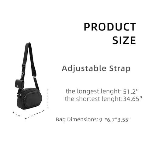 VAKAER Crossbody Bag for Women and Men Girls for Trave2