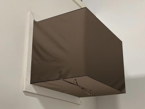 Image of Stylista window ac cover suitable for O-General 1.5 Ton AXGB18BBAA-B, Beige Color Elastic fit Cover for front and rear Of Window Ac