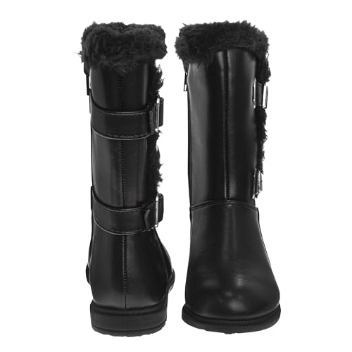 Josmo Kids Fashion Boots Girls - Comfort Strap Design Cozy Faux Fur Lining4