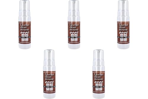 まとめ買い レザークリーンムース 200mL 革製品 クリーナー 革用洗浄剤 レザーケア用品 革ソファ 革靴 革バッグ 革ジャケット 革シート 汚れ落とし 革製品手入れ 革用メンテナンス用品 (200mL×5本)