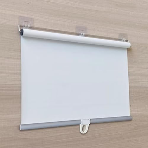 Persianas enrollables automáticas sin Perforaciones, Cortinas Parasol Totalmente Opacas, Ganchos enrollables y persianas enrollables con Resorte.para Ventanas, Cortinas Opacas portátiles