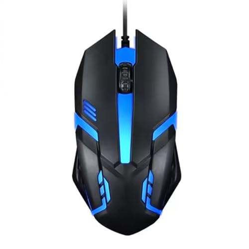 Image of Imaashi Rainbow LED USB Gaming Mouse - 1000 DPI High Accuracy, Smooth Scroll, 480 Mbps Wired Optical Mouse, Plug & Play for Laptop, PC and Gamers- Pack of 1