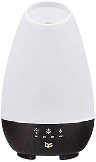 HealthSmart Essential Oil Diffuser, Cool Mist Humidifier and Aromatherapy Diffuser, FSA HSA Eligible with 500ML Tank for Large Rooms, Adjustable Timer, Mist Mode and 7 LED Light Colors, White
