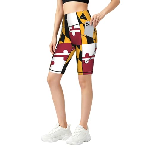 Short de yoga femme Maryland élastique avec poches de sport