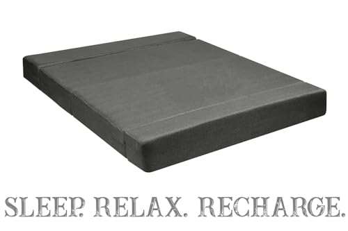 Image of Rosebell Foldable Sofa-Cum-Bed with Ottoman | 3-in-One Foldable Sofa, Lounger & Bed-5x6 Feet Three Seater- Perfect for Home & Office -Grey-Color