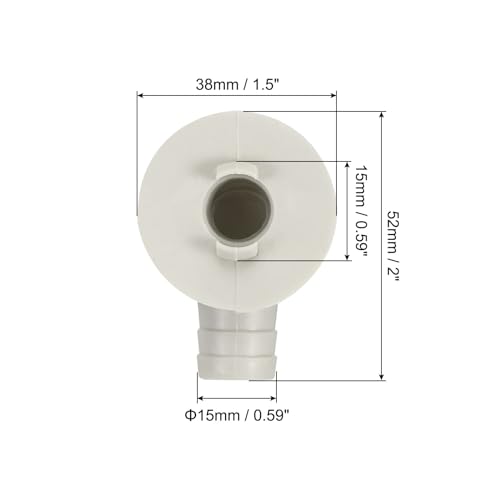 PATIKIL 15mm Air Conditioner Drain Hose Connector - Image 2