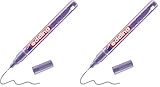 edding 780 Glanzlackmarker - violett metallic - 1 Lackmarker - extra-feine Rundspitze 0,8 mm -...