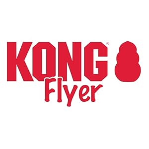 KONG Flyer - Durable Dog Toy for Outdoor Playtime - Natural Rubber Flying Disc, Dog Toy for Fetch - Safer Disc for Healthy Activity - for Medium/Large Dogs KONG Flyer Durable Dog Toy for Outdoor Playtime Natural Rubber Flying Disc Dog Toy for Fetch Safer Disc for Healthy Activity for MediumLarge Dogs