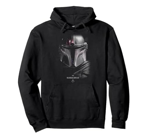 Star Wars The Mandalorian Big Face Poster Sudadera con Capucha | Ya disponible en tu tienda friki favorita! En mundofriki.es!