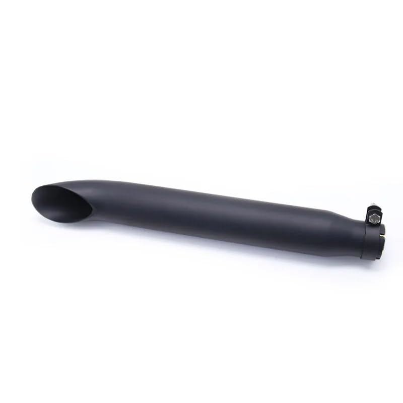 Marmitta Universale Moto Cafe Racer Scrambler Custom Terminale di Scarico. (nero)