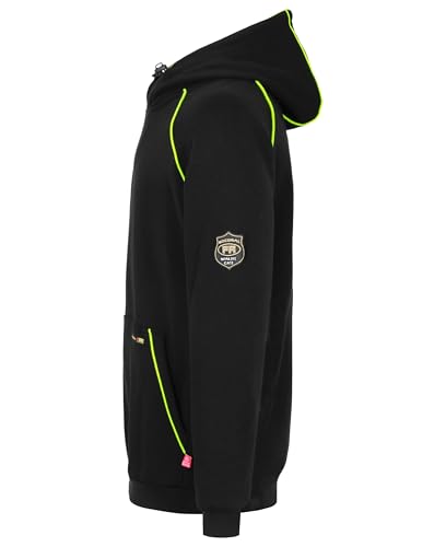 BOCOMAL FR Hoodies Pullover 12oz Heavyweight Cotton Fleece Flame Resistant Contrast Stripe Long Sleeve Hooded Sweatshirts4