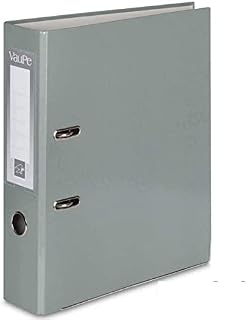 1 x Grey A4 Large 75mm Lever Arch Files Folders Metal Edge & Finger Pull Stationery Document Storage Paper Office School
