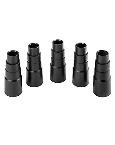 QWORK® 5 Pzs Adaptador Aspiradora Universal para Amoladora, Sierra de Calar, Sierra Circular, Lijadora Otorbital, 21-35 mm Diámetro Interior