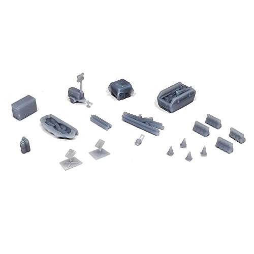 Décors de chantier de construction à l'échelle Z 1:220 pour train miniature