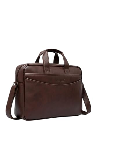 Laptop Bags for Men Office Use | Mobile & Pen Compartment with Multiple Organizers | PU Leather | Professional Office Bag for Man & Women-Gifts Item-image-28