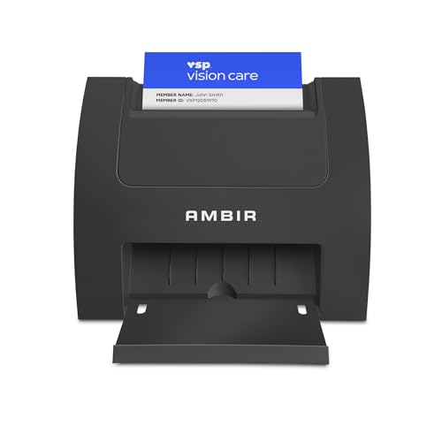 Ambir Card Scanner PS670ST-AS High Speed Single Sided Vertical USB Powered Card Scanner for Windows PC and MAC