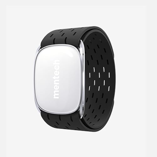 Mentech Passion HRM01 - Brazalete de frecuencia cardíaca Brazo Bluetooth Ant+ Sensor Óptico Monitoreo del sueño Compatible con Strava, Garmin, Wahoo, Apps... IP67